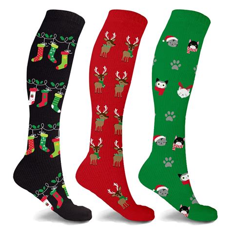 Fun Knee High Compression Socks