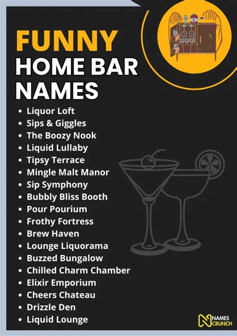 Fun Names For Home Bars