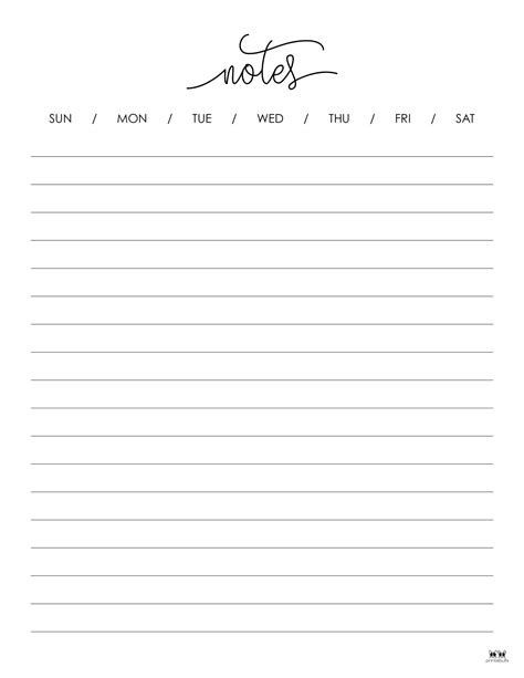 Fun Note Paper Printable