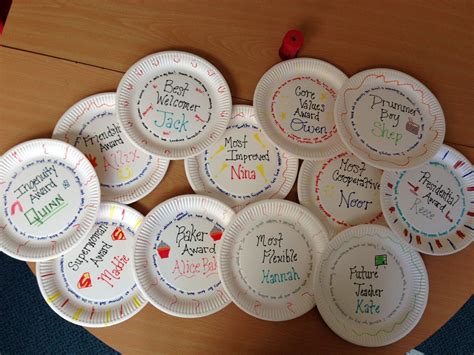 Fun Paper Plate Awards
