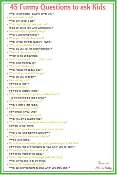 fun questions to ask students with answers pdf