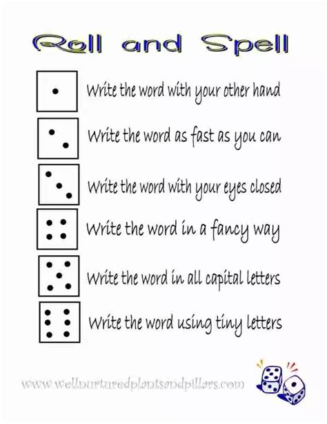 Fun Spelling Word Printables