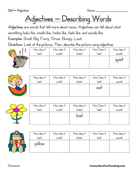 Fun Teaching Free Printable Worksheets