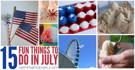 fun things to do in july