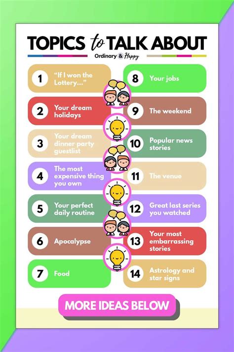 fun topics to discuss with colleagues