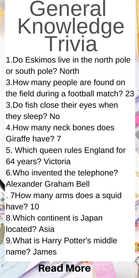 fun trivia questions and answers general knowledge