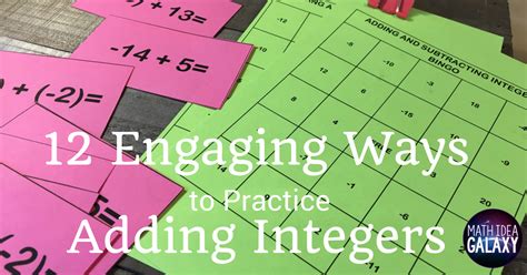 Fun Ways To Teach Adding Integers