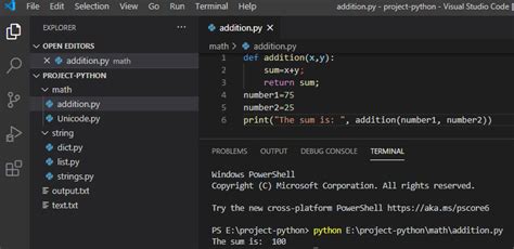 function add in python