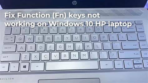 function buttons not working hp laptop