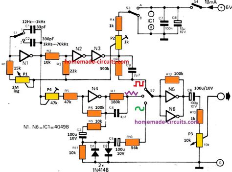 Function Generator Schematic Diagram