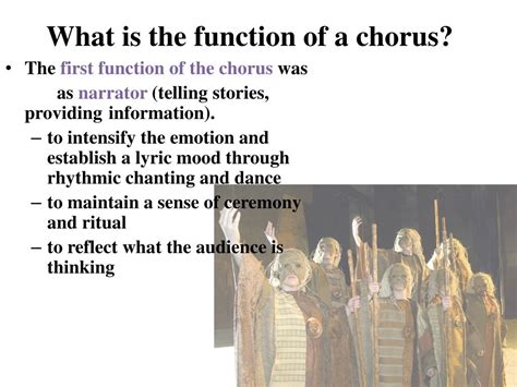 Function Of Chorus In A Play