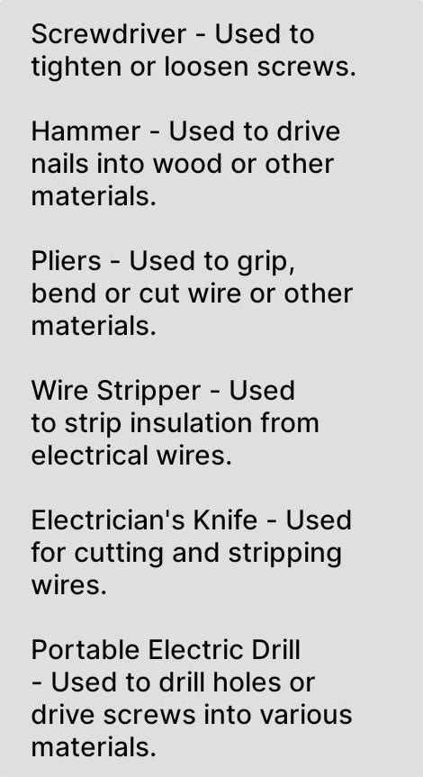 Function Of Pliers Brainly