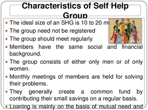 function of self help group class 10th