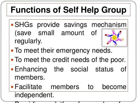 function of self help group class 12
