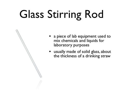 Function Of Stirring Rod In Laboratory Apparatus