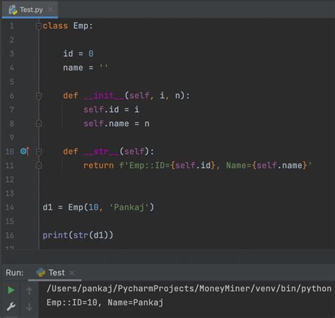 function of str in python