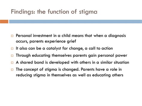 function of style and stigma