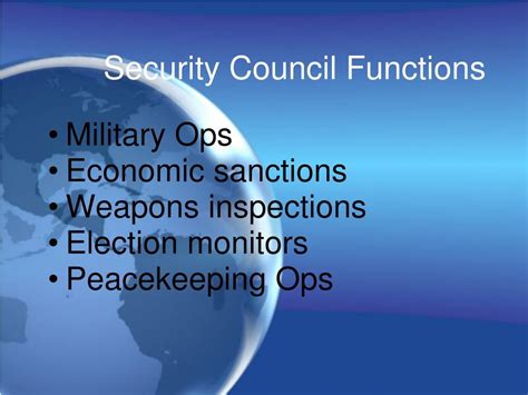 function of the security council