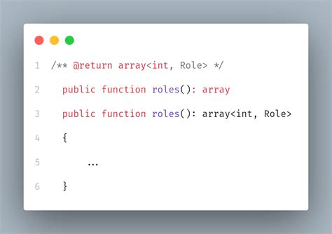 function return type php