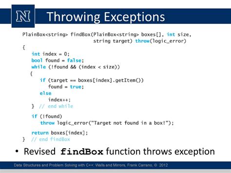Function Throws Exception