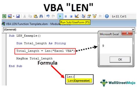 function to find length of string in excel