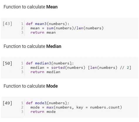 function to find mean in python