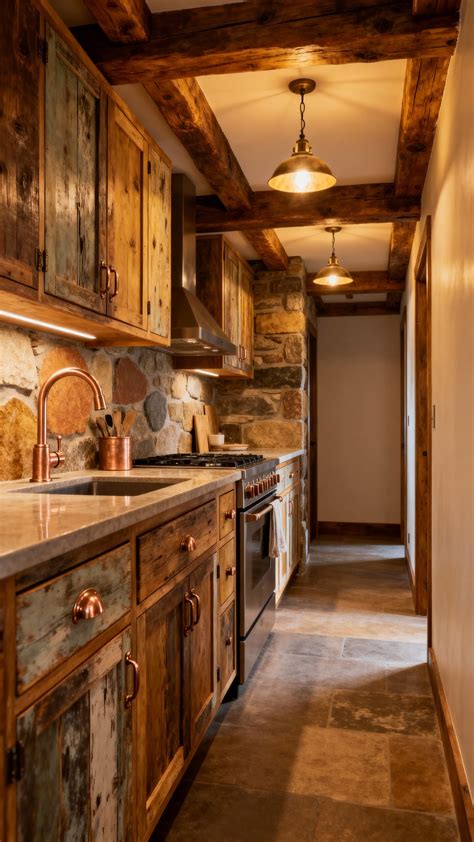Functional Kitchen Inspiration With Rustic Elements - gambar utama