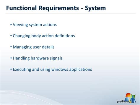 Functional Requirements For System Integration
