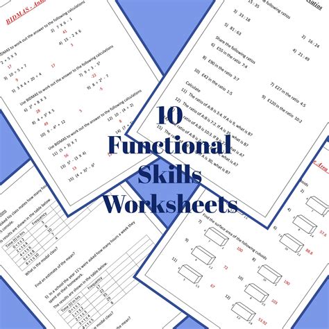 Functional Skills Worksheets Maths