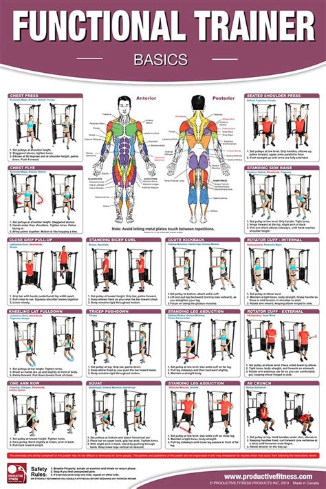 Functional Trainer Exercise Chart