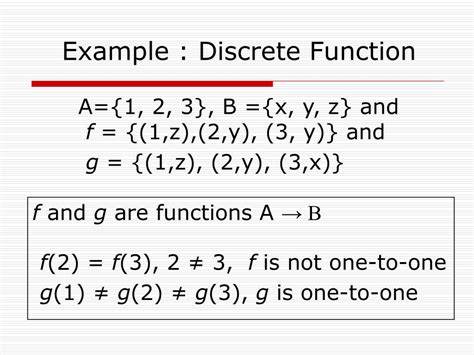 functions in discrete mathematics examples
