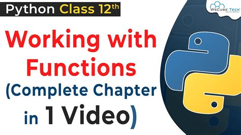 functions in python class 12th