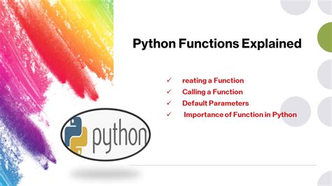 functions in python explained