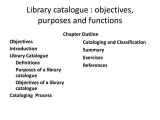 Functions Of A Library Catalogue