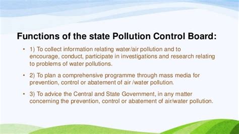 functions of central and state pollution control board