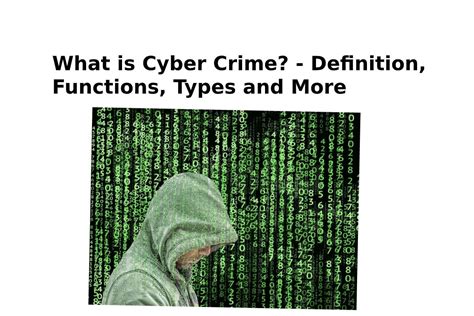 functions of cyber crime