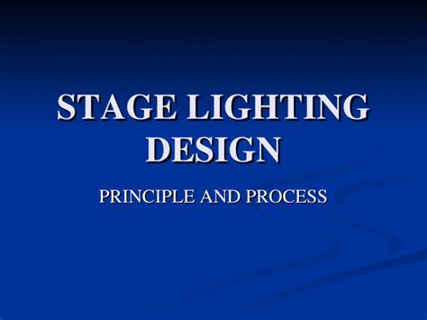 Functions Of Stage Lighting