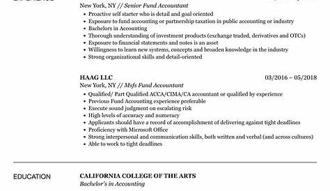 Fund Accountant Resume Example for 2023 | Resume Worded