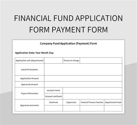 Fund Application From