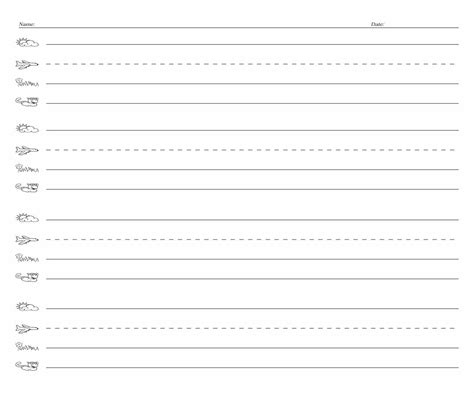 fundations lined printable paper