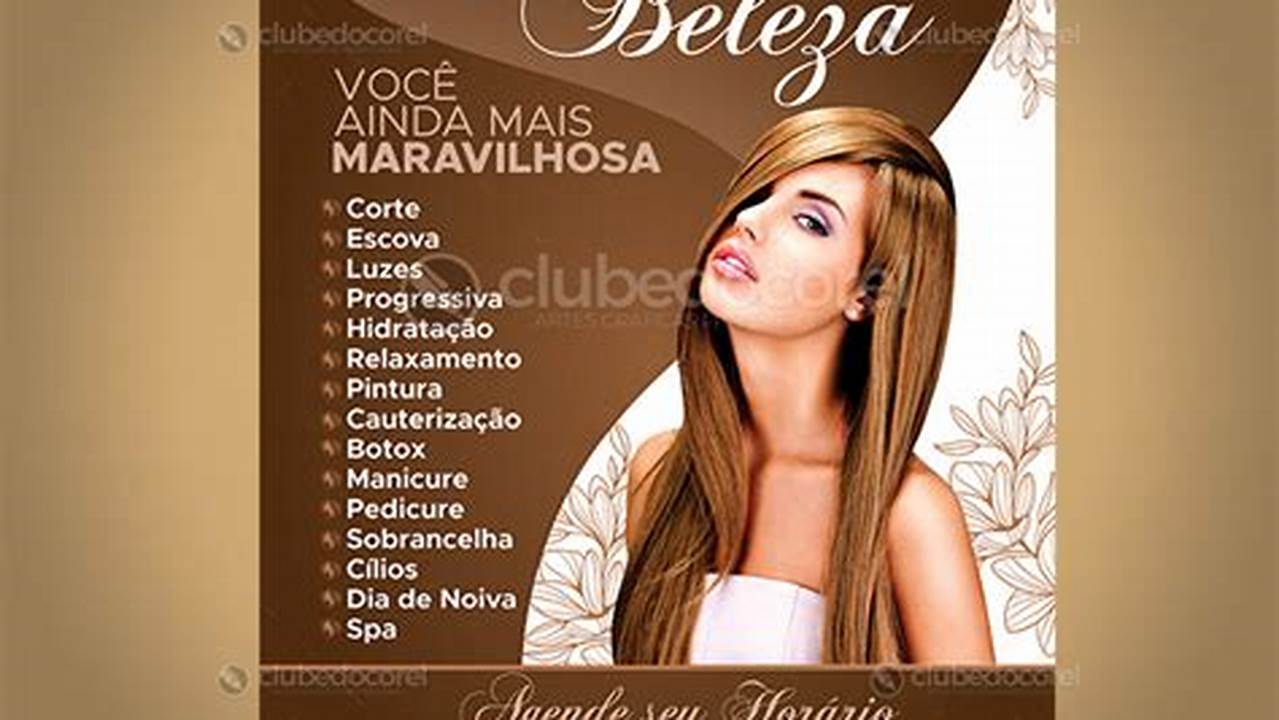 Uncover the Secrets to Captivating Beauty Salon Posters: A Guide to "fundo para cartaz de salao de beleza"