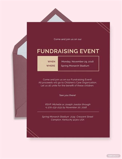 FREE 10+ Fundraiser Invitation Templates in PSD EPS MS Word Apple