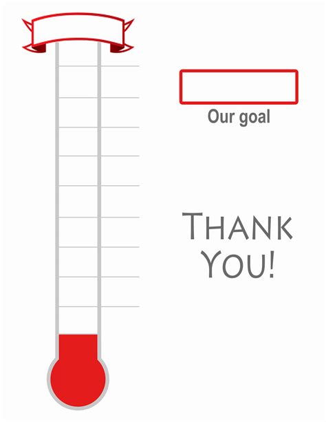fundraiser thermometer template