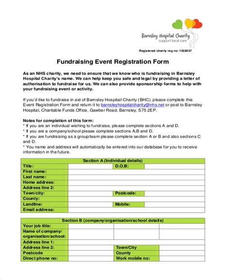 fundraising registration