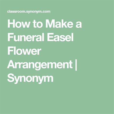 Funeral Arrangements Synonym