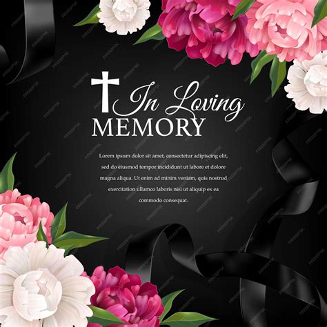 Funeral Background With Cross