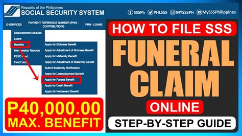 funeral claim sss online