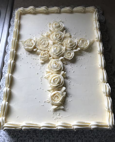 Funeral Cross Cake