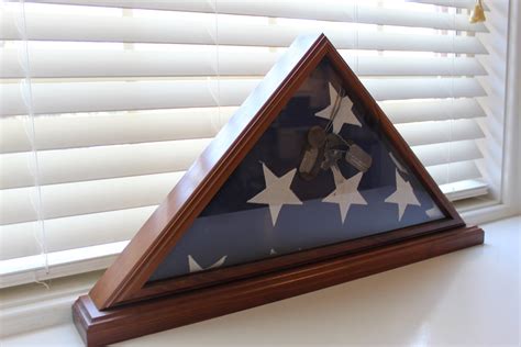 funeral flag display case