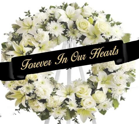 Funeral Flowers Banner Messages